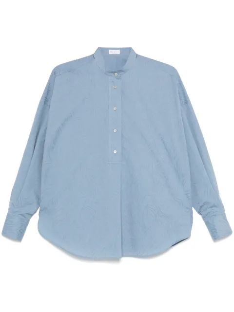 Brunello Cucinelli camisa con motivo gráfico