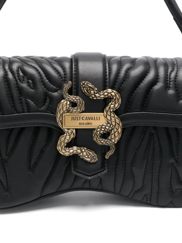 Just Cavalli Quilted Shoulder Bag | Black | FARFETCH