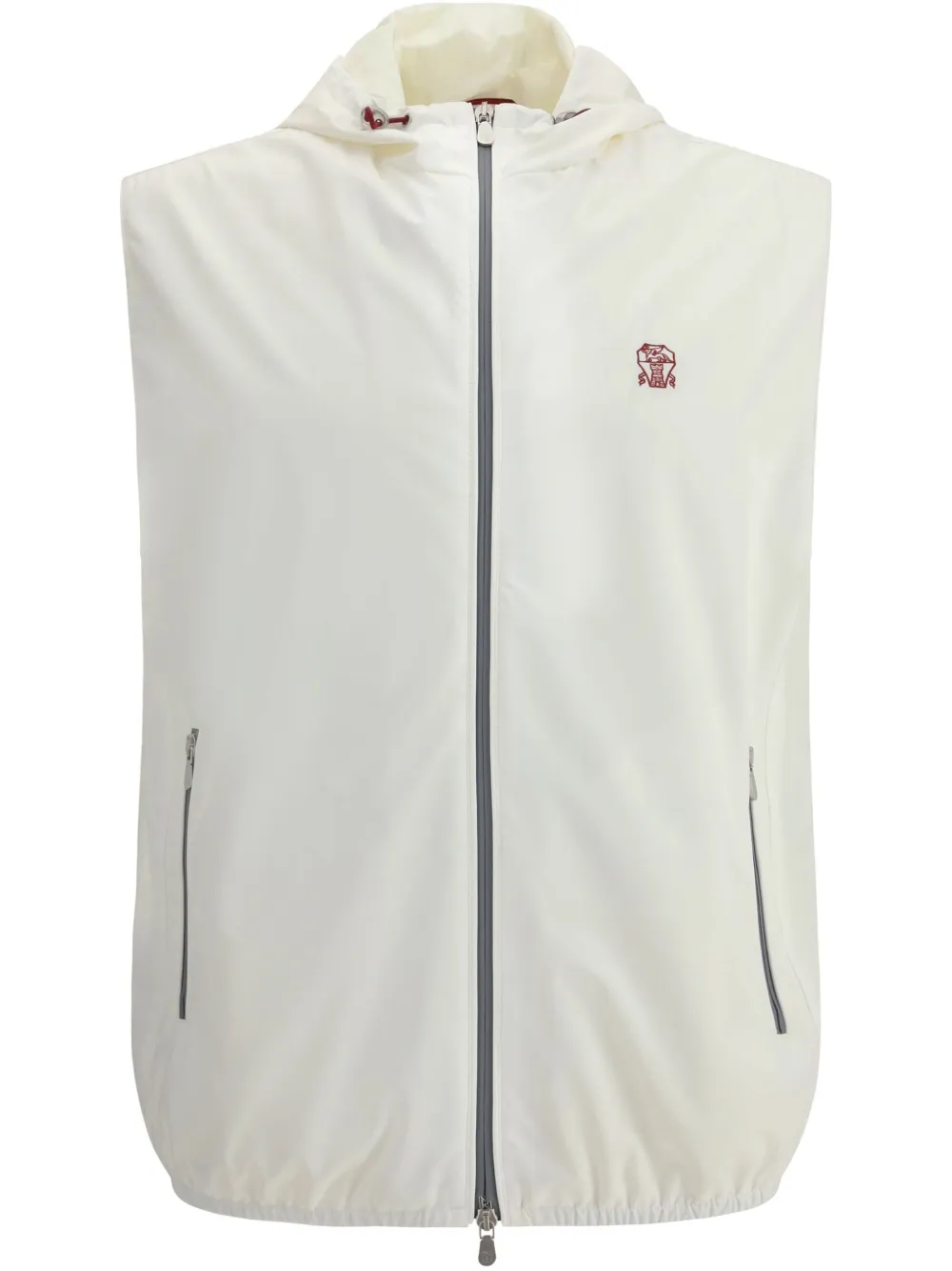 Brunello Cucinelli chaleco bordado | blanco | Image 1
