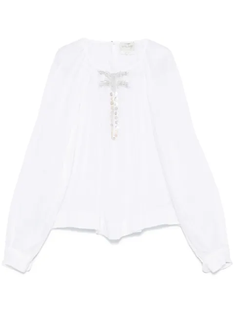 Forte Forte camisa con detalle de mostacillas