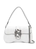 Just Cavalli cracked-effect shoulder bag - White