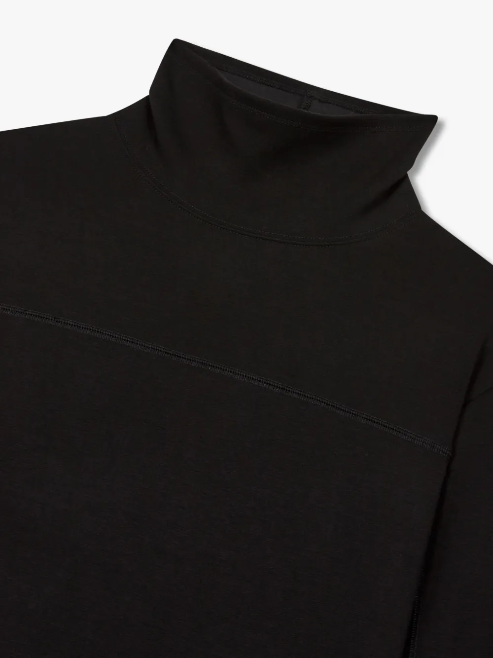 STUDIO TOMBOY T-shirt met lange mouwen en col Zwart
