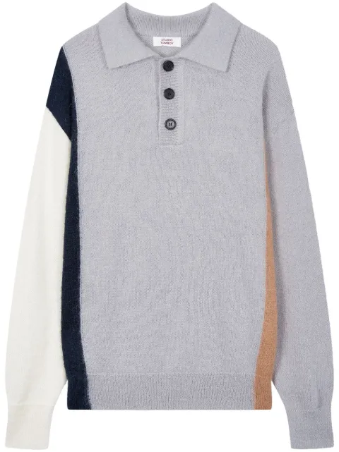 STUDIO TOMBOY fine-knit polo shirt