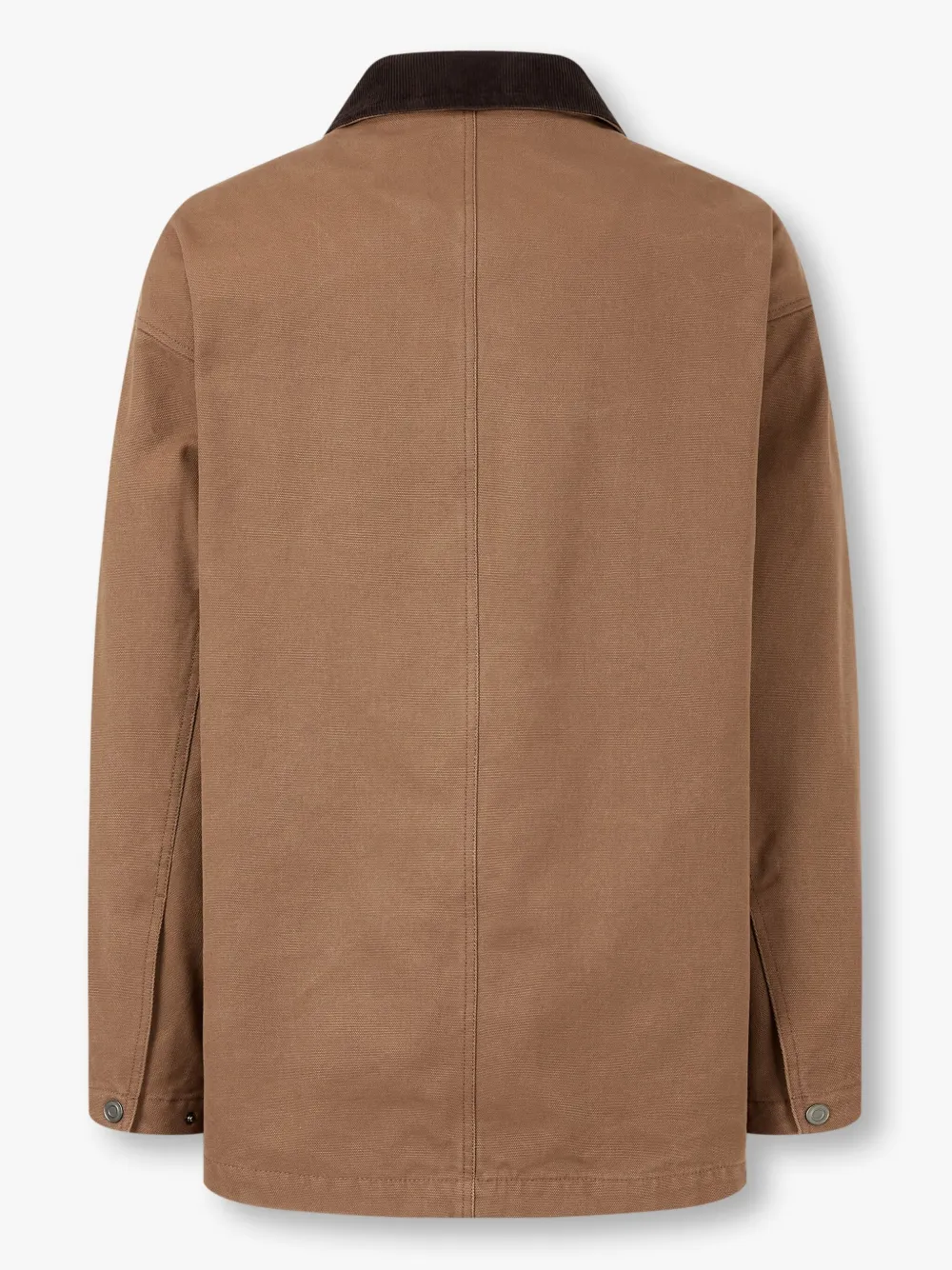 STUDIO TOMBOY corduroy-collar canvas jacket - Bruin