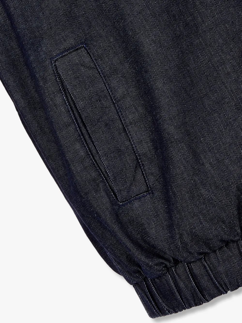 STUDIO TOMBOY Denim jack met ribfluwelen kraag Blauw