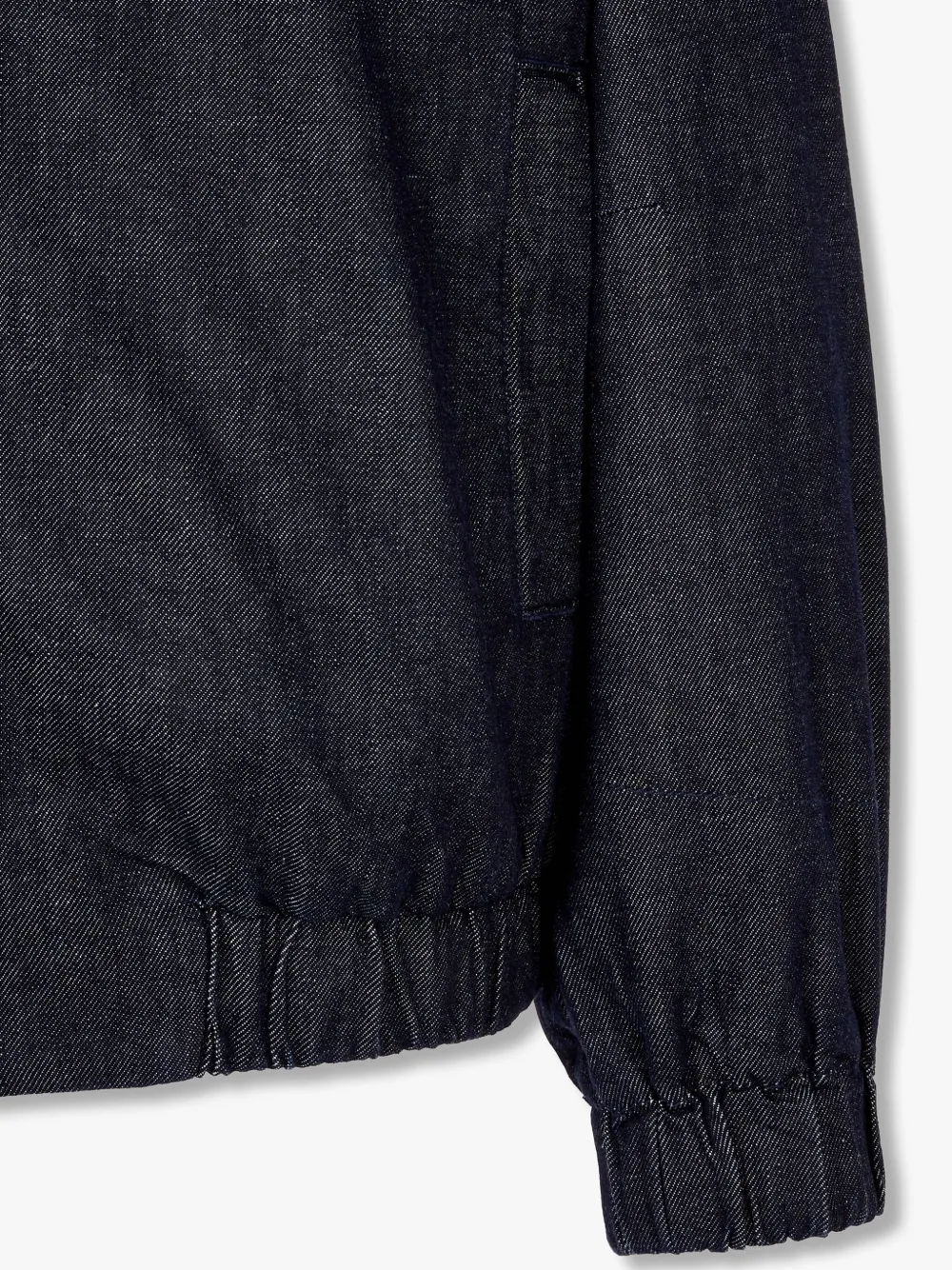 STUDIO TOMBOY Denim jack met ribfluwelen kraag Blauw