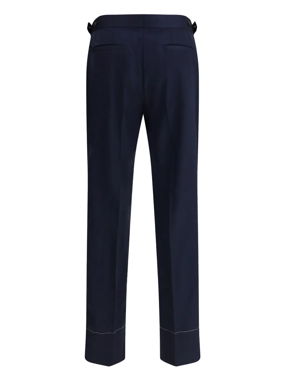 Brioni Broek met stikseldetail - Blauw