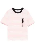 MSGM striped T-shirt - Pink