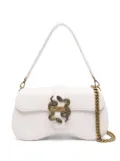 Just Cavalli metallic-snakes shoulder bag - White