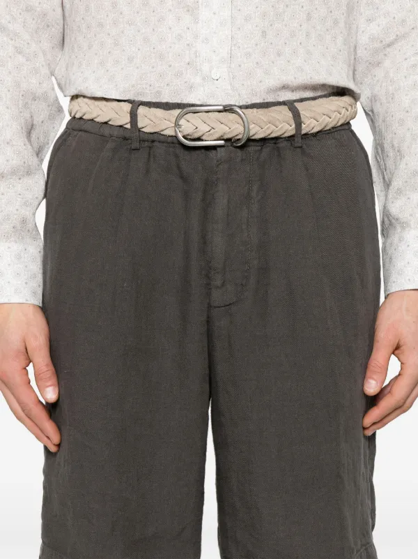【送料&関税込】Brunello Cucinelli Linen Shorts Linen Bermuda shorts for Man in Sand | Brunello Cucinelli