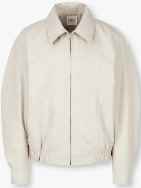 TOMBOY faux-leather bomber jacket