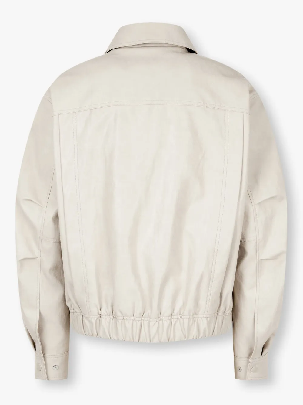 STUDIO TOMBOY Bomberjack van imitatieleer Beige