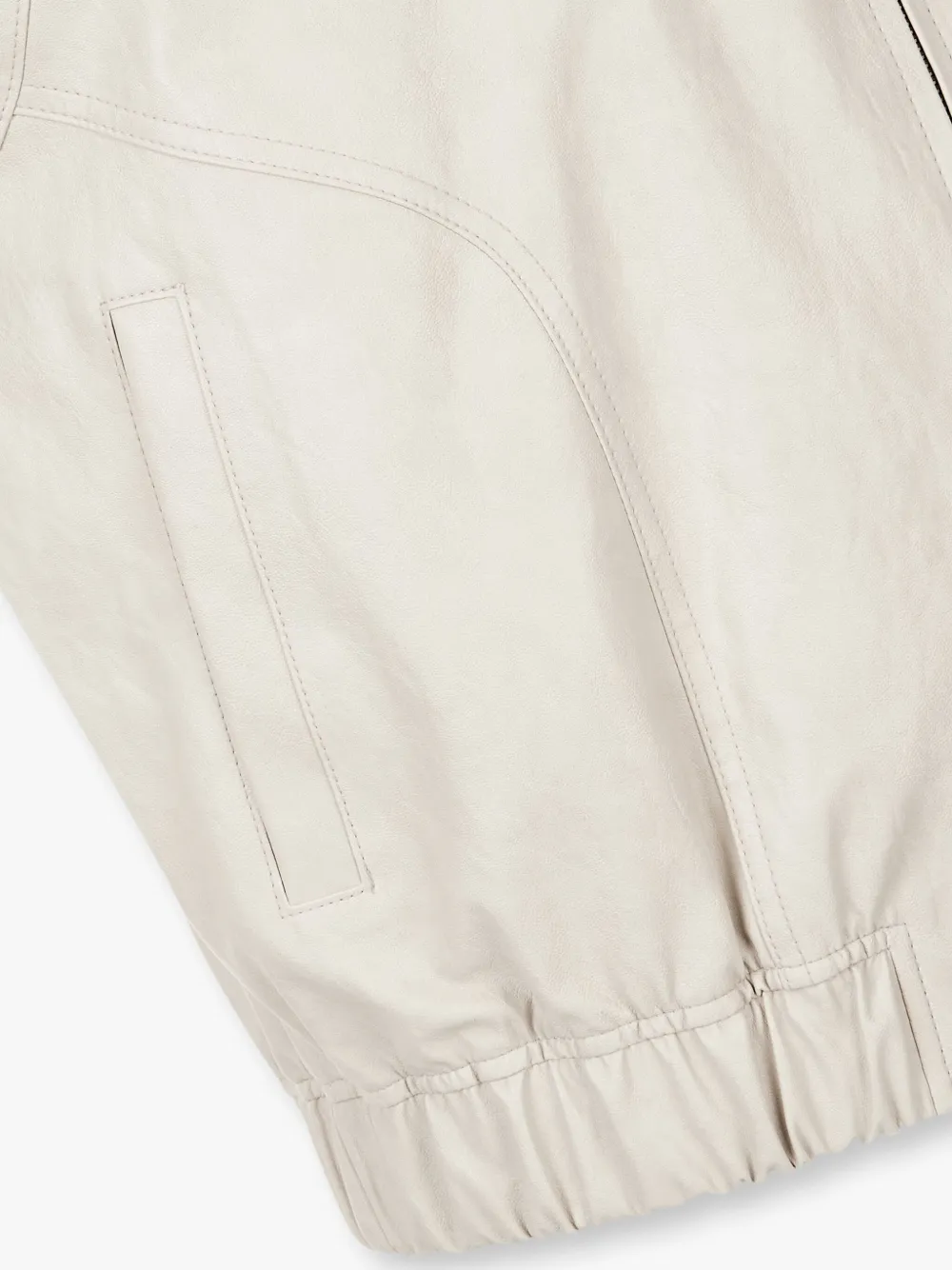 STUDIO TOMBOY Bomberjack van imitatieleer Beige