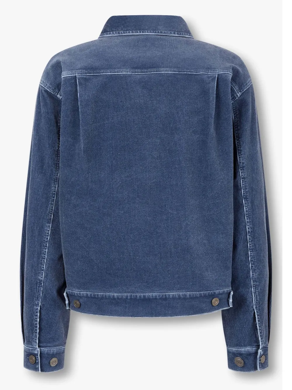 STUDIO TOMBOY Ribfluwelen shirtjack Blauw