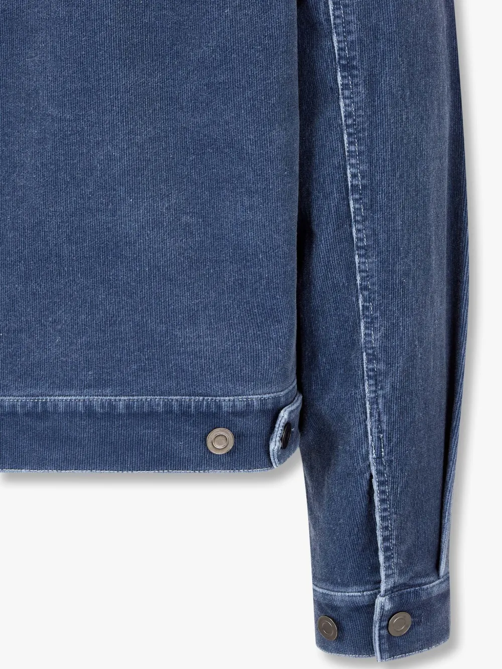 STUDIO TOMBOY Ribfluwelen shirtjack Blauw