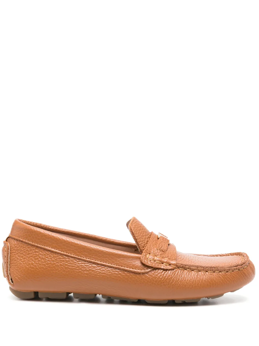 Pollini leather loafers Brown