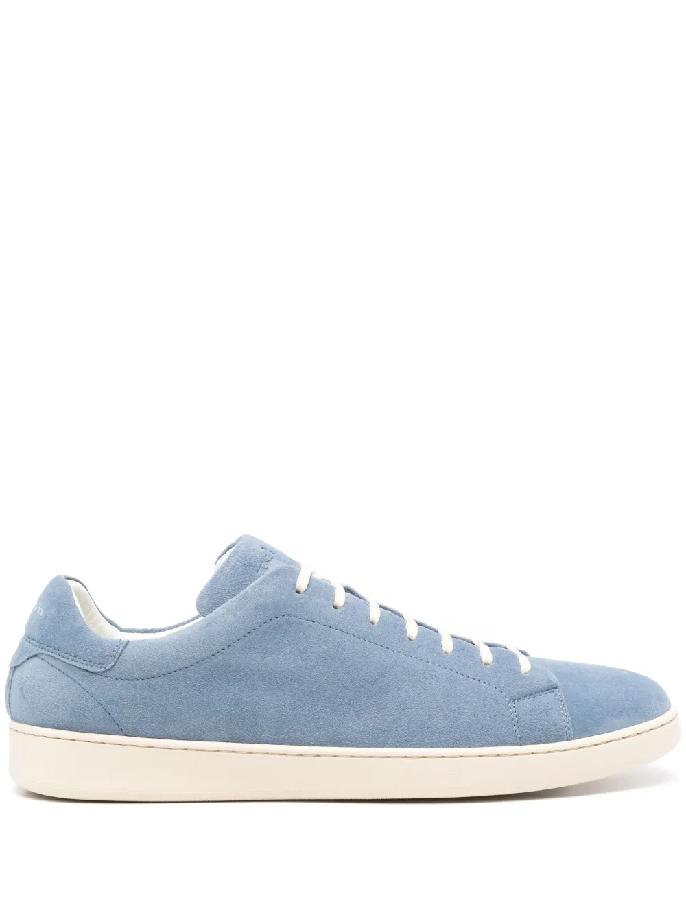 Kiton Suède sneakers Blauw