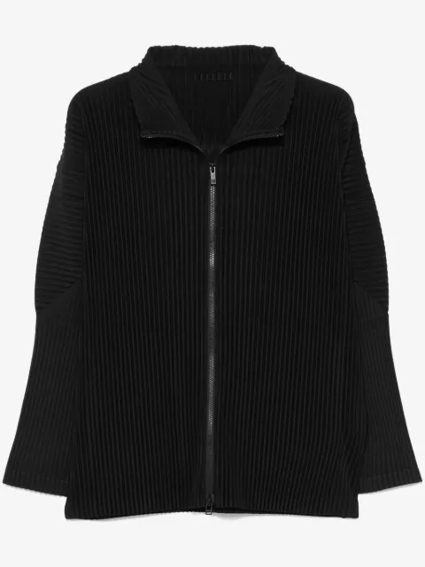 Homme Plissé Issey Miyake plissé-effect zip-up cardigan
