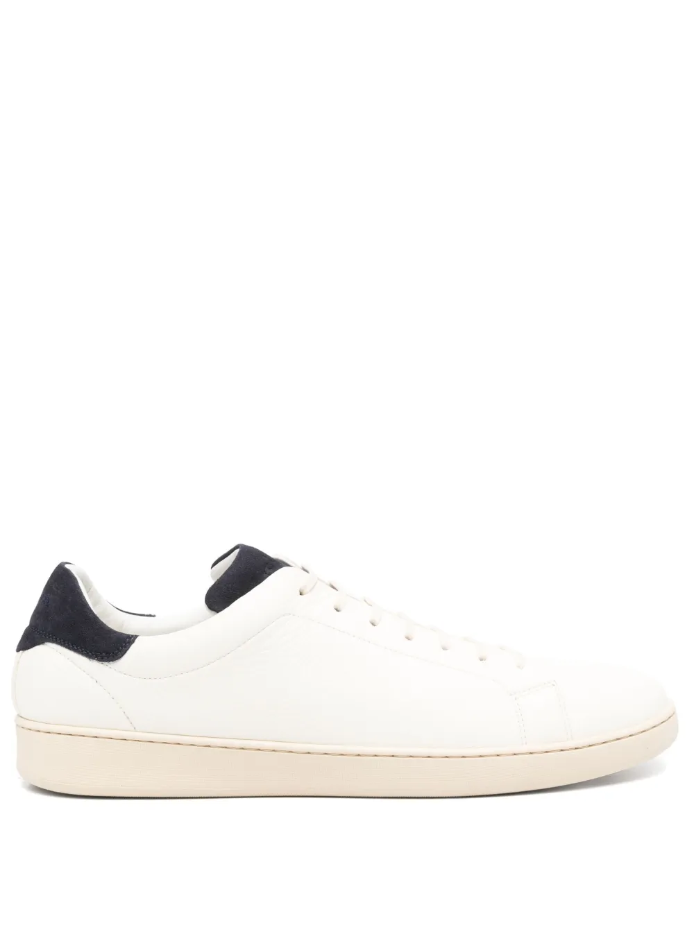 Kiton Leren sneakers Wit