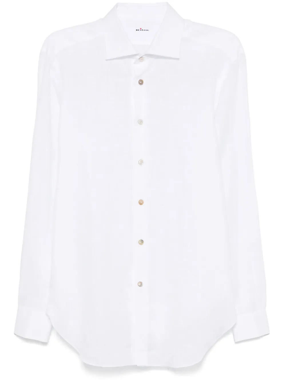 Kiton camisa de lino | blanco | Image 1