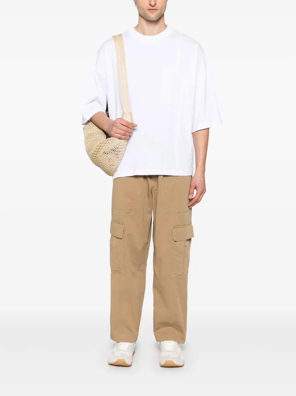 Isabel Benenato Katoenen T-shirt - Wit