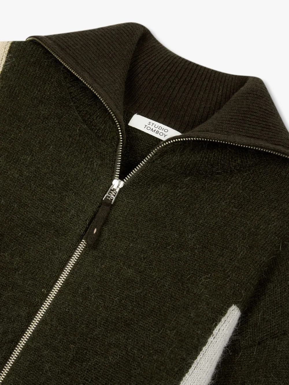 STUDIO TOMBOY Vest met colourblocking Groen