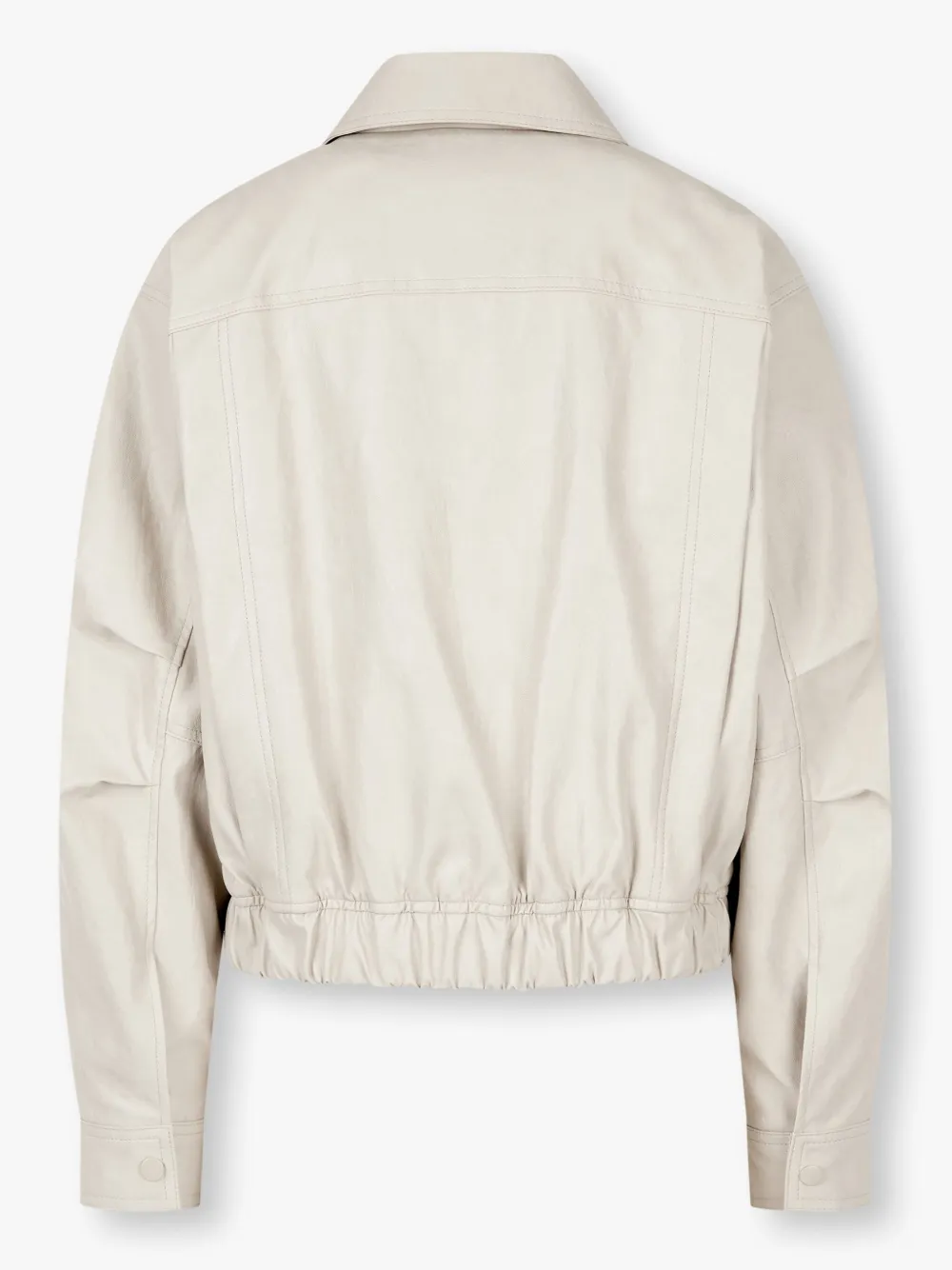 STUDIO TOMBOY faux-leather bomber jacket - Grijs