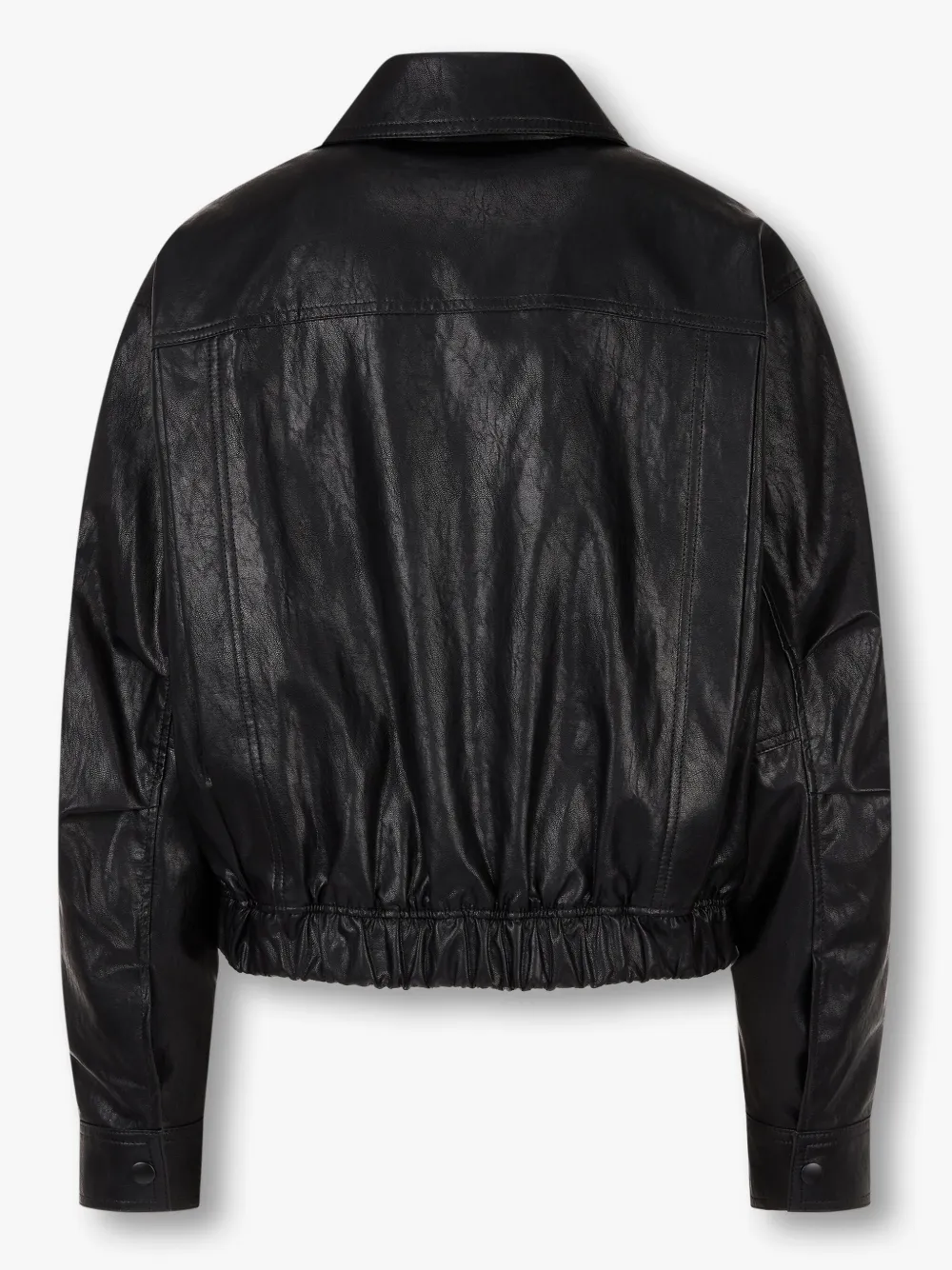 STUDIO TOMBOY faux-leather bomber jacket - BLACK