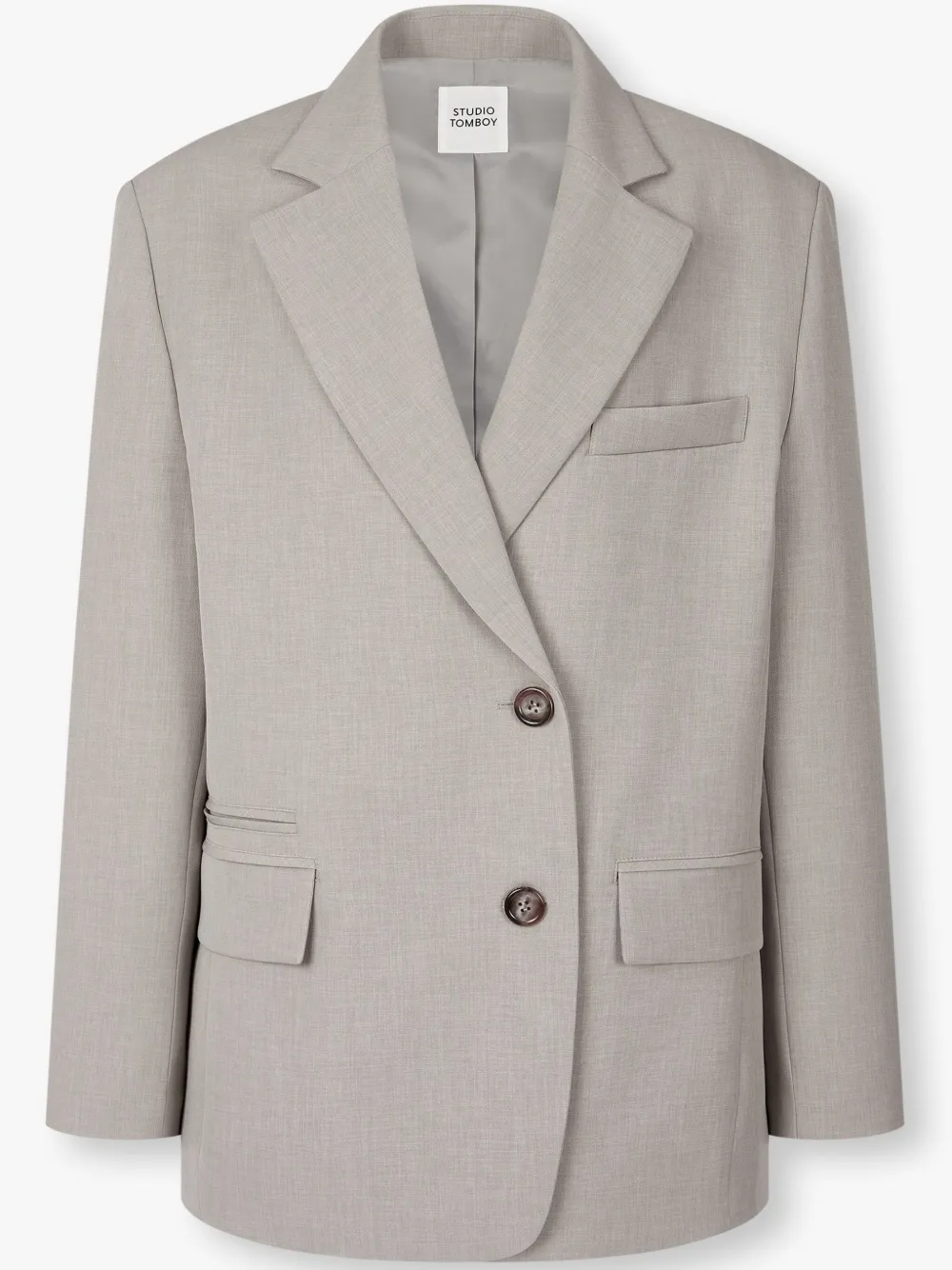 Studio Tomboy Single-breasted Blazer In 灰色