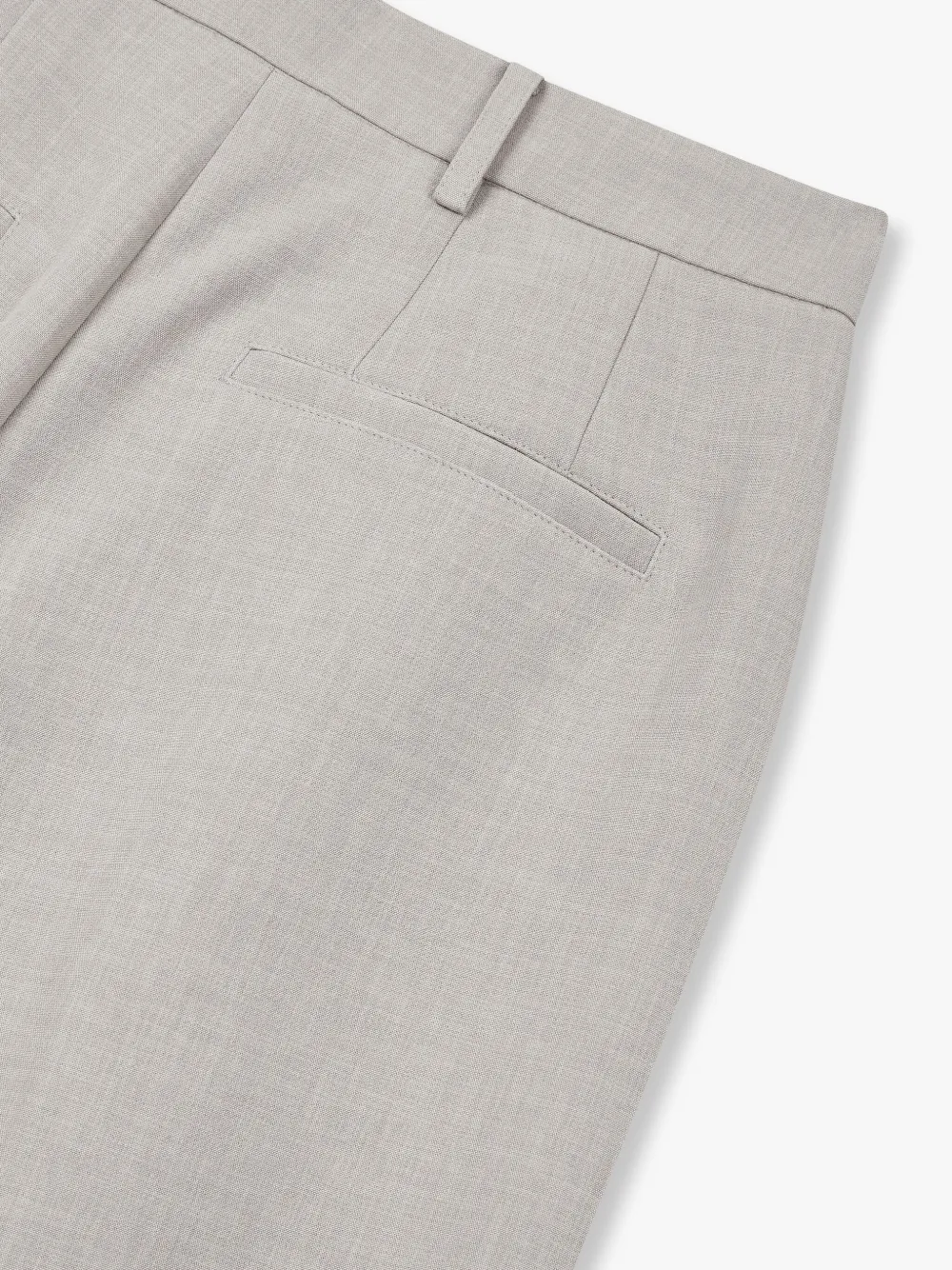 STUDIO TOMBOY Broek met wijde pijpen en geplooid detail Grijs