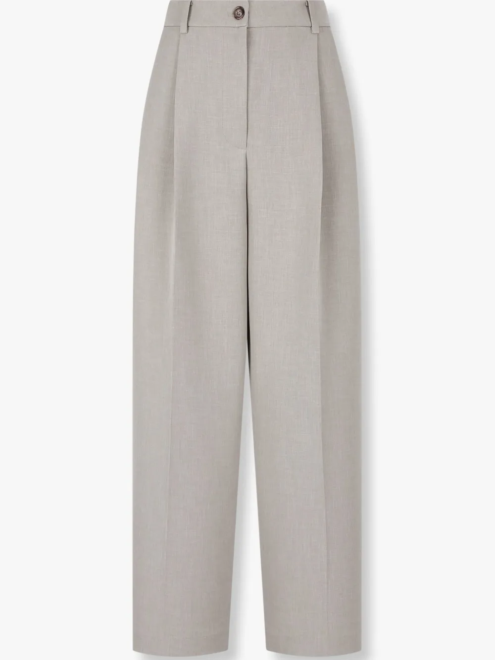 Studio Tomboy Pintuck-detail Wide-leg Trousers In Grey