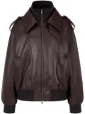 STUDIO TOMBOY faux-leather bomber jacket - Brown