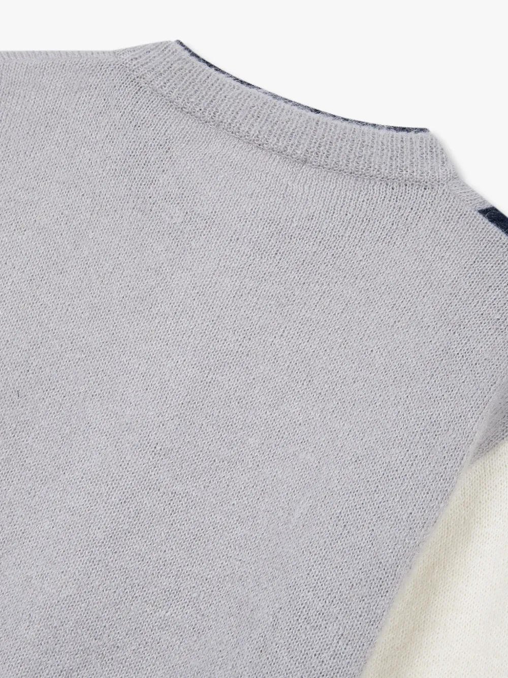 Studio Tomboy Colour-block Cardigan In Grey