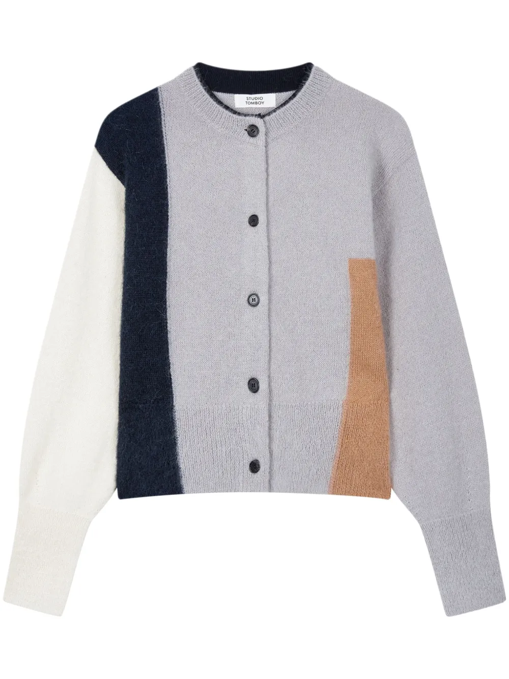 colour-block cardigan