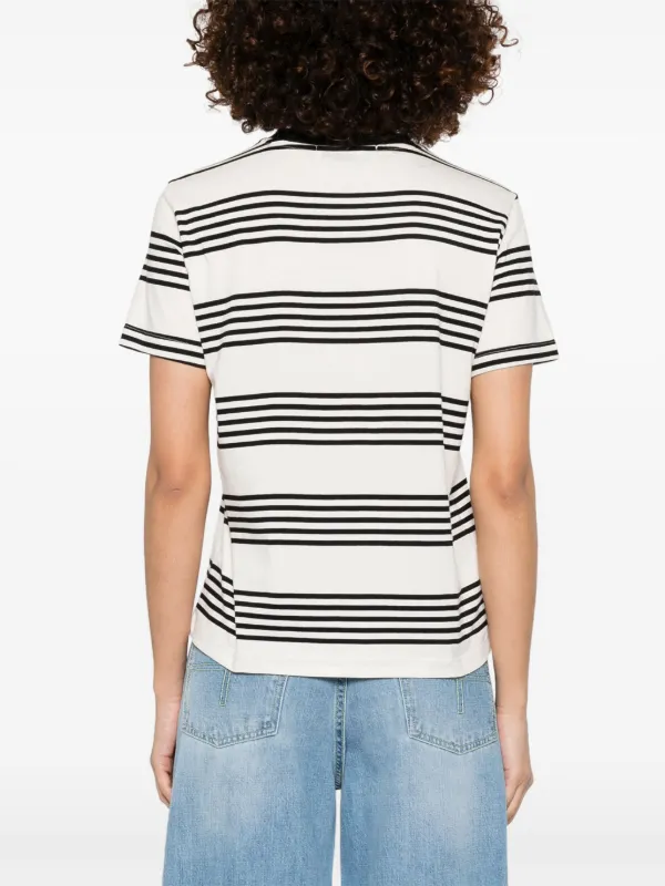 MSGM StripedＴシャツ MSGM Striped T-shirt | White | FARFETCH