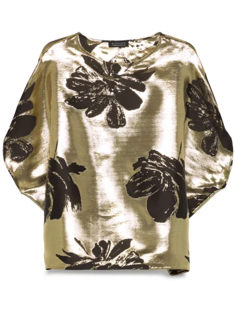 Gianluca Capannolo lamé-effect top