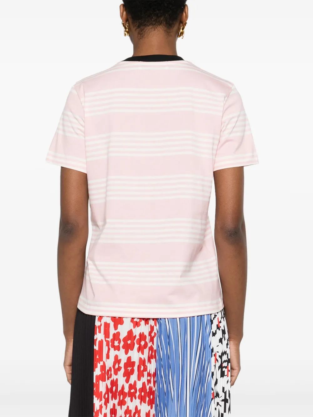 MSGM Gestreept T-shirt Roze