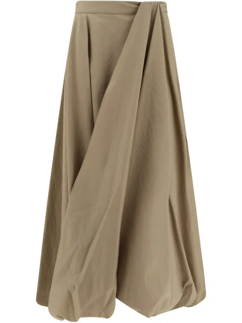 Brunello Cucinelli bubble-hem maxi skirt