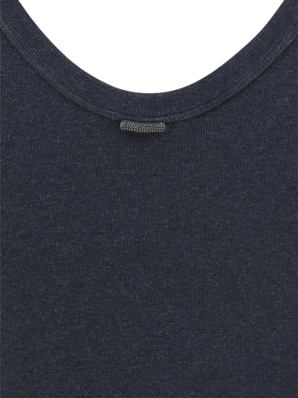 Brunello Cucinelli Fijngeribbeld T-shirt Grijs