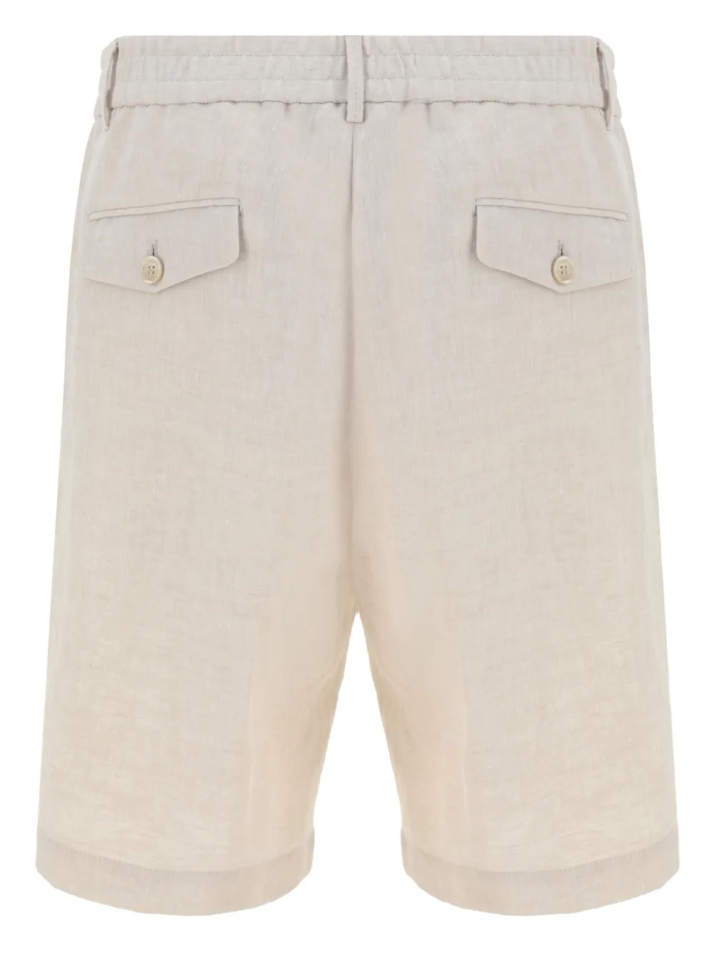 Brunello Cucinelli linen Bermuda shorts - Beige