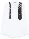 Moschino tie-print shirt - White