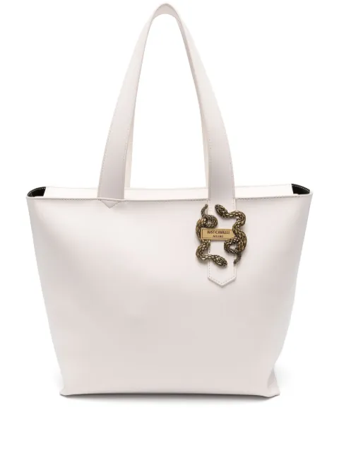 Just Cavalli logo-plaque tote bag