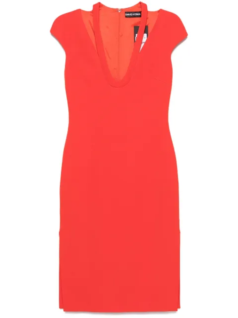 David Koma cady midi dress