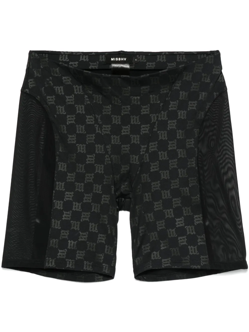 monogram-print biker shorts