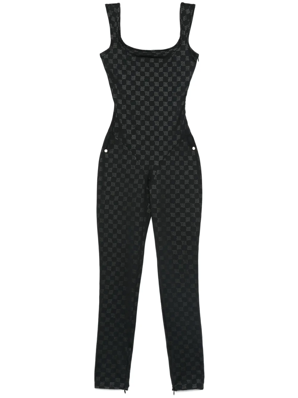 monogram-print jumpsuit