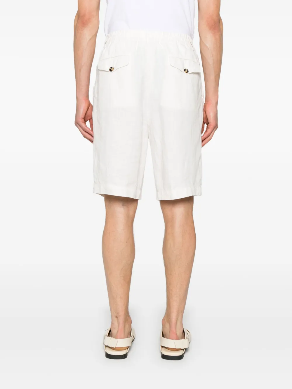 Brunello Cucinelli Linnen shorts Wit
