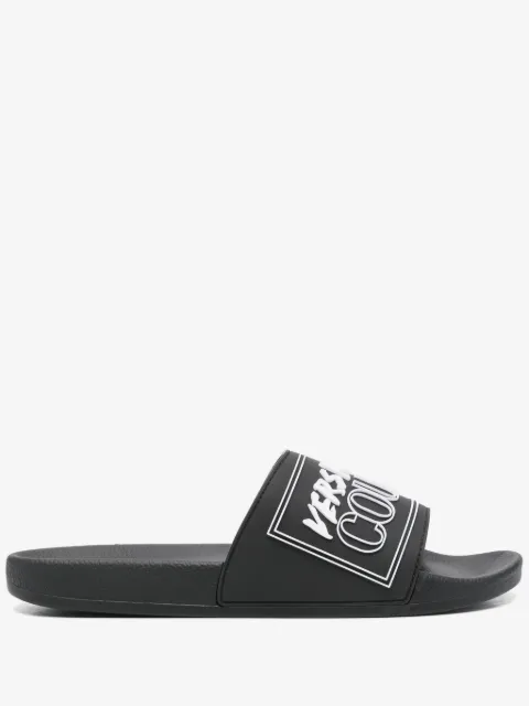 Versace Jeans Couture flip flops con logo en relieve