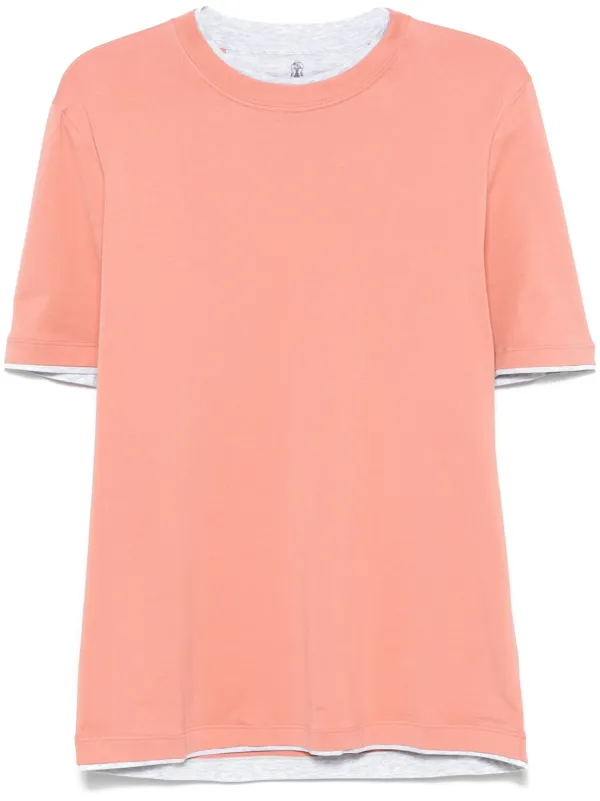 Brunello Cucinelli コットン Tシャツ | オレンジ | FARFETCH JP