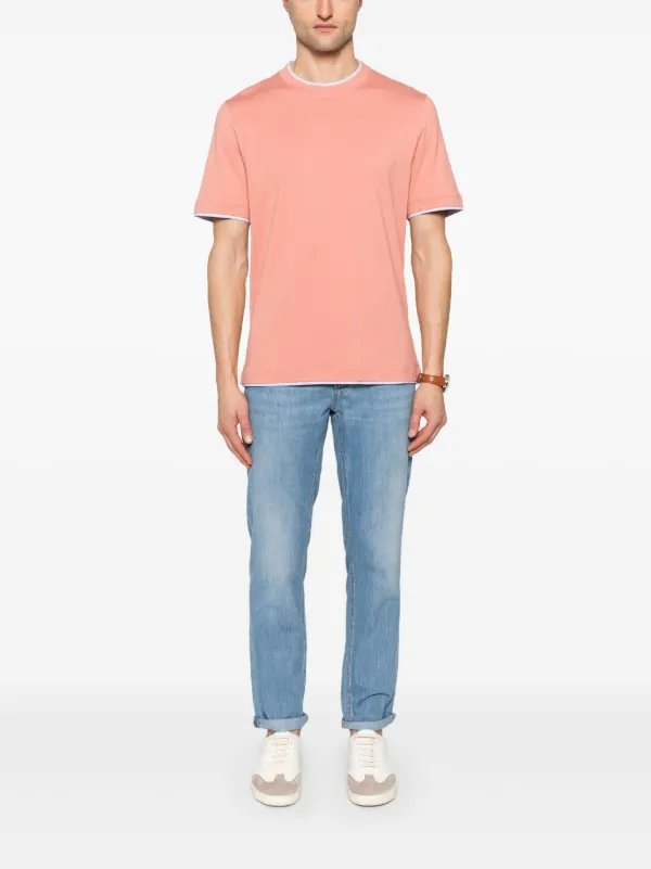 Brunello Cucinelli コットン Tシャツ | オレンジ | FARFETCH JP