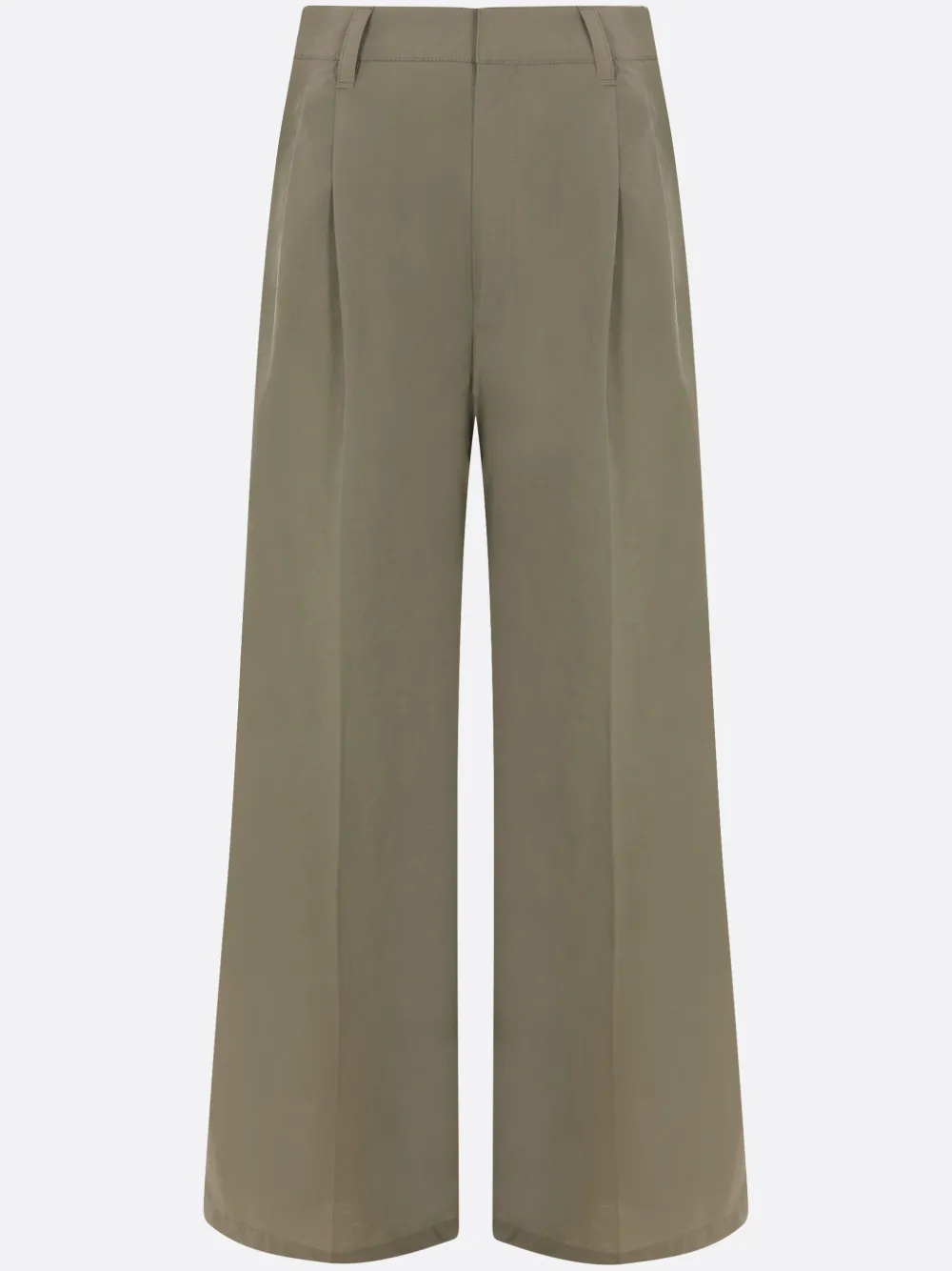 Brunello Cucinelli Wide-leg Casual Pants In Green